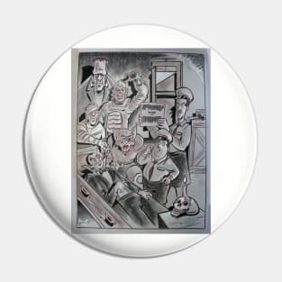 Abbot & Costello & the Classic Creatures Pin