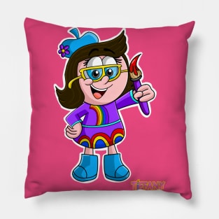 TIFFANY FISHER ARTIST Human Tiffany Pillow