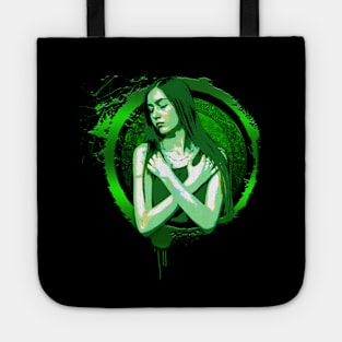 Green woman Tote