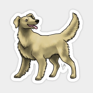 Dog - Flat-Coated Retriever - Yellow Magnet