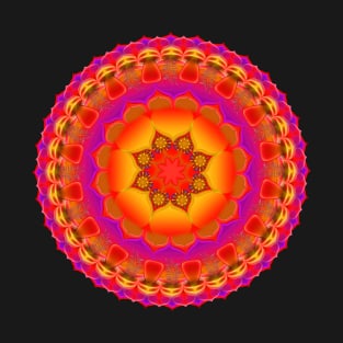 Orange Mandala Magic T-Shirt