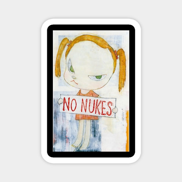 no nukes nara Magnet by brandylarsen