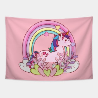 UNICORN RAINBOW Tapestry