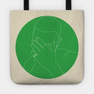 Frank Ocean Green Circle Minimalist Line Tote