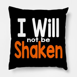 Colorful I will not be shaken Design Pillow