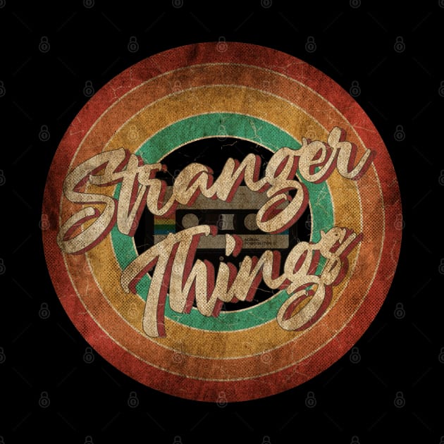 Stranger Things Vintage Circle Art by antongg