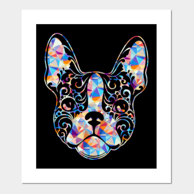 Diamond Painting Rainbow Colored French Bulldog French Bulldog
