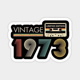 Vintage 1973 Limited Edition Cassette 50th Birthday Magnet