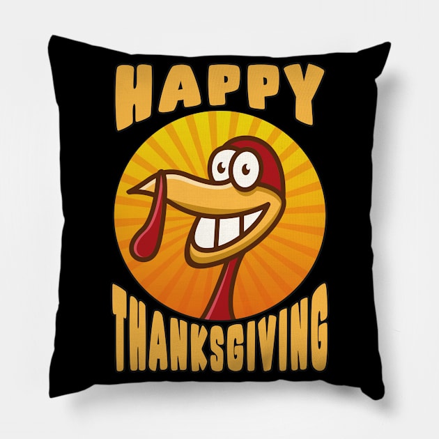 Happy Thanksgiving Pillow by MZeeDesigns