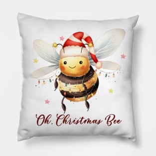 Funny Christmas Bee Quote Pillow