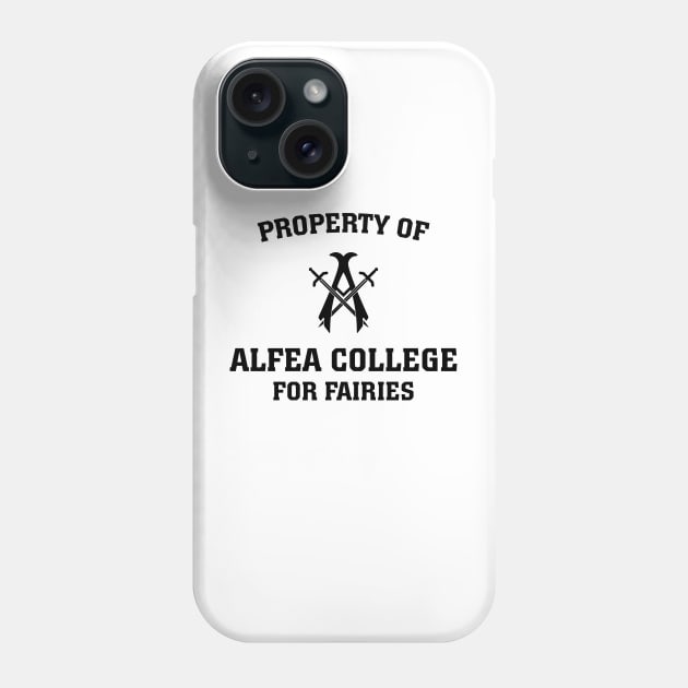 Property of Alfea College for Fairies Phone Case by BadCatDesigns