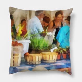 Farmers Markets - At the Farmer's Market Pillow