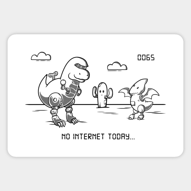 OFFLINE DINO GAME I SHOULD HAVE STAYED ONLINE | Sticker