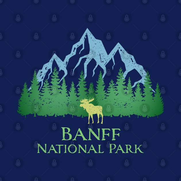 Banff National Park Moose Canada Canadian Rocky Mountains Souvenir by Pine Hill Goods