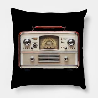 Retro Radio 80s Pillow