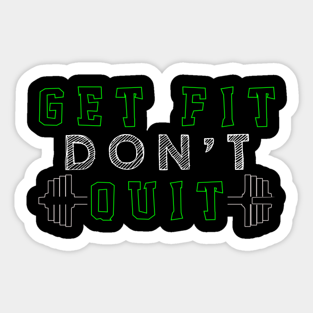 Gym Get Fit - Gym - Sticker