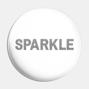 Sparkle Font Silver Pin