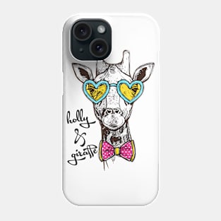 holly and giraffe Phone Case