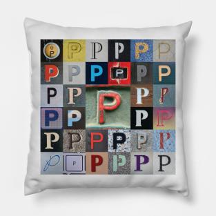 Nick's Type Art: P Pillow