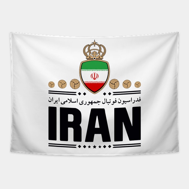 IRAN FOOTBALL TEAM Tapestry by VISUALUV