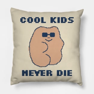 Cool Kids Never Die - 8bit Pixel Art Pillow