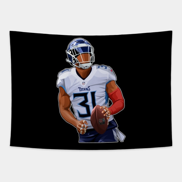 Kevin Byard #31 Warming Up Tapestry by GuardWall17