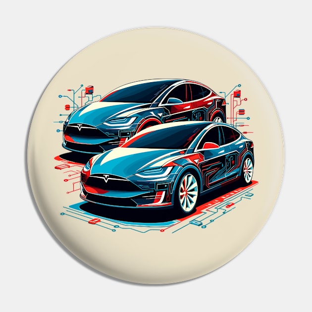 Tesla Model X Pin by Vehicles-Art