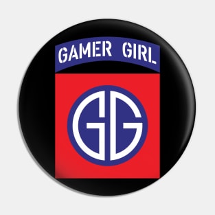 Gamer Girl Logo Patch Pin