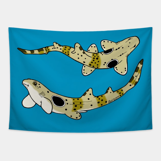 Epaulette Sharks Tapestry by HonuHoney