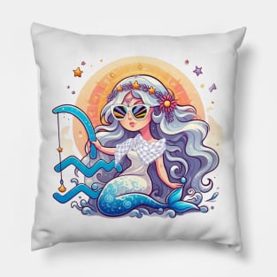 Celestial Aquarius Elegance Pillow