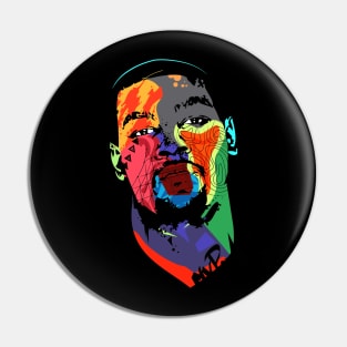 Kevin D Colorful Art Pin