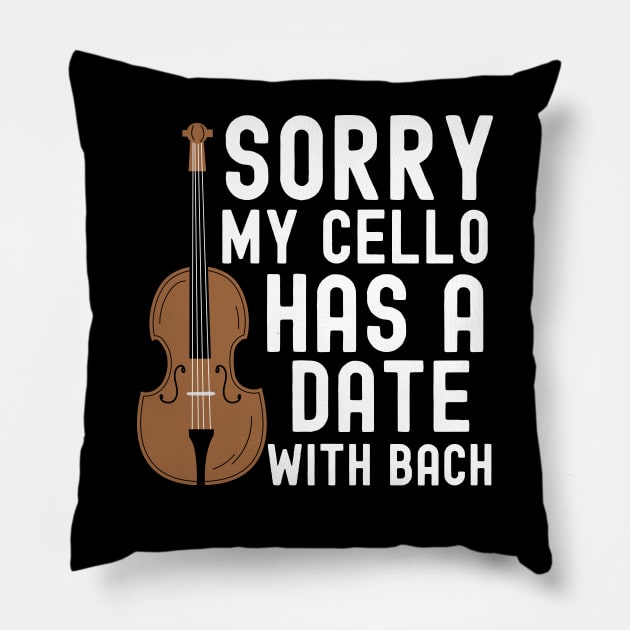 Cellist Quote Pillow by The Jumping Cart