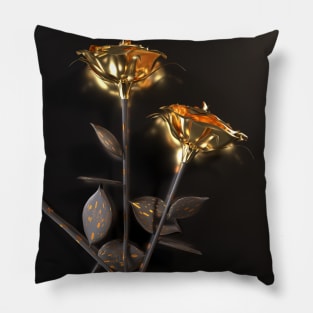 Burning roses Pillow