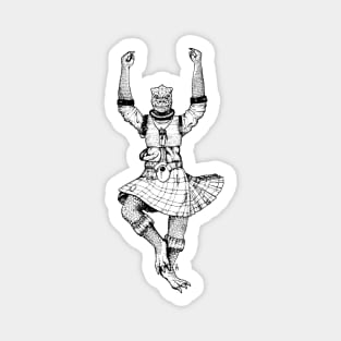 Pas de Bossk (ink drawing with white background) Magnet