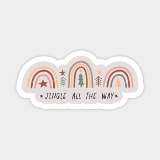 Jingle All The Way - Boho Christmas Magnet