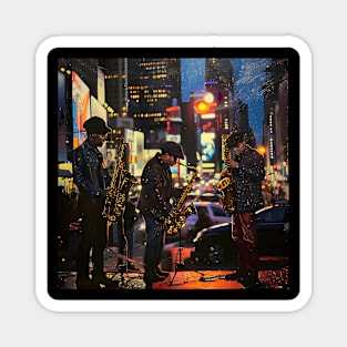 Times Square Jazz Magnet