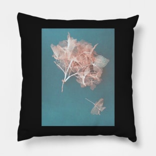 Pink Skeleton flower Pillow