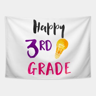 Happy 3rd Grade - Elementary Teacher and Student Tapestry