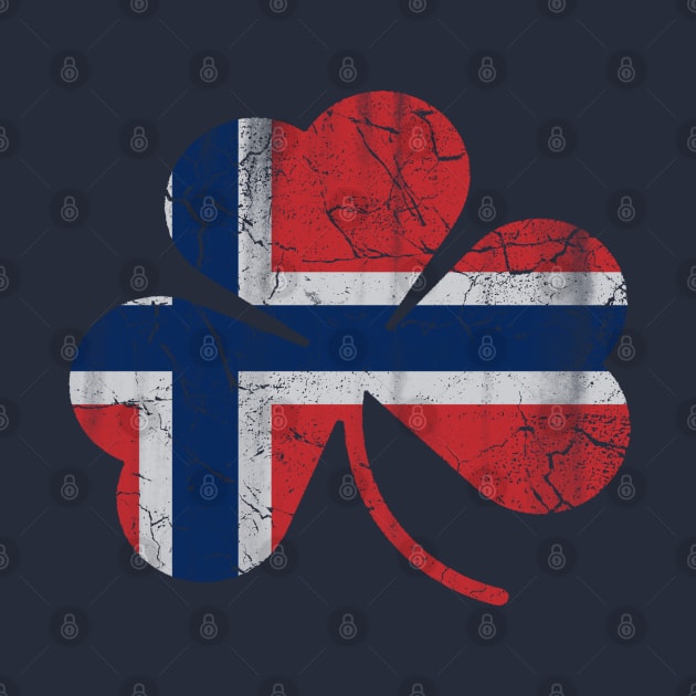 Norwegian Norge Flag Shamrock St Patricks Day by E