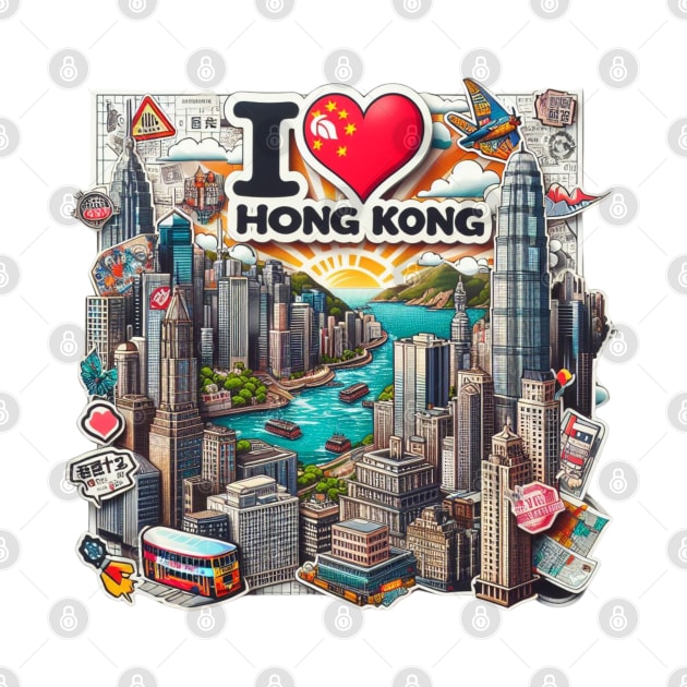 I Love Hong Kong by BukovskyART