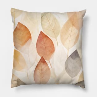 Fall Leaves Autumn Cozy Pattern Pillow