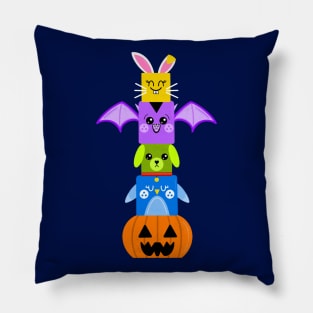 Spooky Totem Pole Pillow