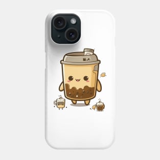 Coffee never looked so cute Phone Case