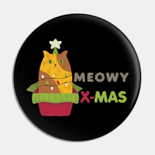 meowy christmas Pin