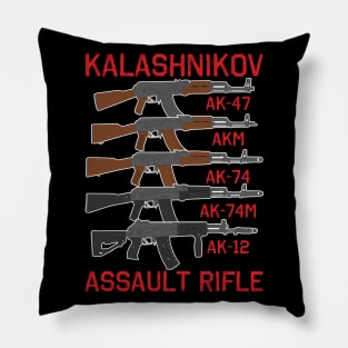 Generation of Kalashnikov assault rifles Pillow