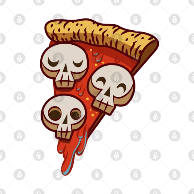 Skull Pizza by kyokyyosei