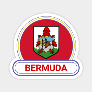 Bermuda Country Badge - Bermuda Flag Magnet