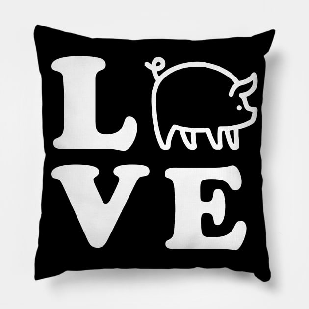 Love Pigs - Pig Pillow by fromherotozero