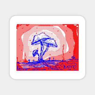 Mushroom Pixel Magnet