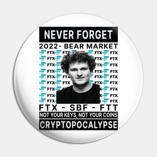 Sam Bankman-Fried, FTX vs Binance - 2022 Crypto Bear Market Pin